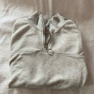 slightly cropped quarter zip from garage